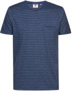 Petrol T-Shirt Gestreept Navy