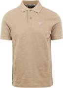 Barbour Tartan Pique Polo Beige