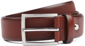 Suitable Riem Structuur Leer Cognac