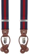 Suitable Luxe Bretels Navy Streep Rood -