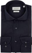 Profuomo Twill Overhemd Extra Lange Mouwen Navy