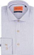 Suitable Overhemd Twill Print Beige