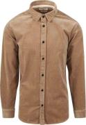 Anerkjendt Overhemd Leif Corduroy Beige