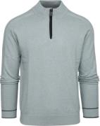 Blue Industry Half Zip Trui Lichtgroen