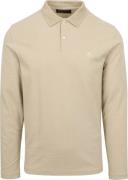 Marc O'Polo Poloshirt Lange Mouwen Beige