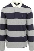 Gant Rugger Polo Grijs Blauw