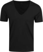 Mey Dry Cotton V-hals T-shirt Zwart