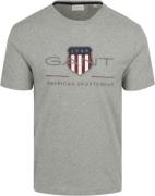 Gant T-shirt Logo Grijs