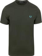 Fred Perry Ringer T-Shirt Groen T61