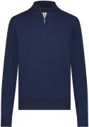 State Of Art Half Zip Trui Estate Donkerblauw