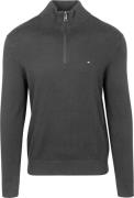 Tommy Hilfiger Half Zip Trui Antraciet