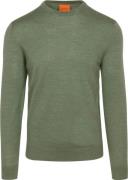 Suitable Merino Pullover Mid Groen