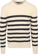 Tommy Hilfiger Sweater Ink Stripes Beige