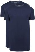 Slater 2-pack T-shirt Basic Extra Lang O-neck Navy