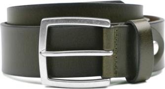 Suitable Leren Riem Groen Washed