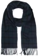 Barbour Sjaal Tartan Lamswol Klassiek Donkerblauw  -