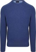 Suitable Lamswol Trui Ronde Hals Royal Blauw