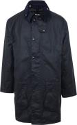 Barbour Border Wax Jas Blauw