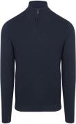 McGregor Half Zip Trui Merinowol Navy