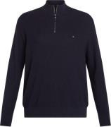 Tommy Hilfiger Big & Tall Half Zip Trui Structuur Navy