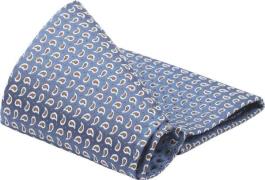 Suitable Zijde Pochet Paisley Donkerblauw -