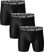 Bjorn Borg Performance Boxers 3-Pack Zwart