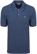 Scotch And Soda Melange Polo Donkerblauw