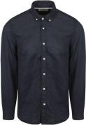 Scotch and Soda Linnen Overhemd Navy