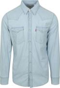 Levi's Barstow Western Overhemd Lichtblauw