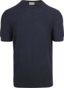 Suitable Piqué T-shirt Linnen Navy