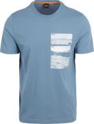 BOSS T-shirt Dune Blauw