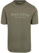 Marc O'Polo T-Shirt Logo Donkergroen