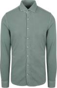 Suitable Piqué Overhemd Groen