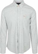 NZA Overhemd Emerson Linnen Blend Groen