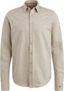 Cast Iron Overhemd Twill Jersey Greige