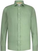 State Of Art Overhemd Linnen Groen