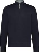 State Of Art Half Zip Trui Wol Blend Navy