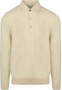 Profuomo Longsleeve Poloshirt Luxury Basic Off White
