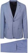 Suitable Toulon Kostuum Wol Blauw