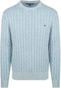 Tommy Hilfiger Pullover Cable Lichtblauw