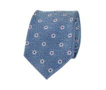 Stropdas Donkerblauwe Bloem -