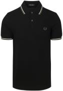 Fred Perry Polo Twin Tipped M3600 Zwart W54