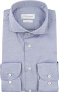 Profuomo Basketweave Overhemd Blauw