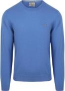 Gant Pullover Lamswol Mid Blauw