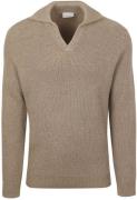 Suitable Trui Riva Knit Taupe