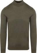 Profuomo Turtleneck Trui Merino Olijfgroen