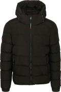 Superdry Pufferjas Hooded Zwart