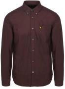 Lyle & Scott Shirt Plain Oxford Bordeaux