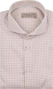 John Miller Overhemd Ruiten Beige