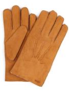 Hestra Handschoen Bernard Cork Suede Cognac